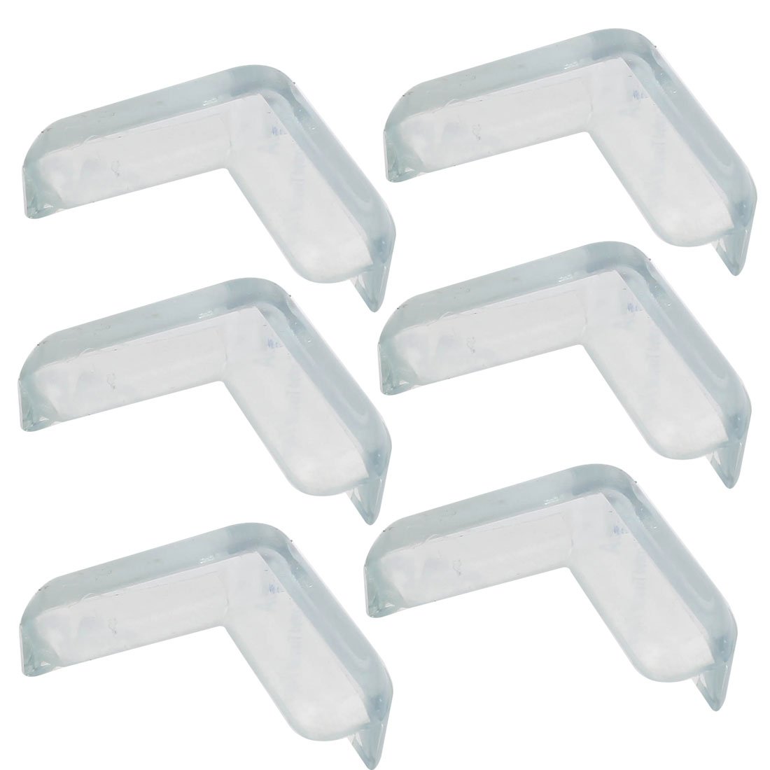 6 Pcs Clear Soft Rubber Desk Corner Protector Pads - Anti-Slip Bumpers for Furniture, Tables, Cabinets - Home & Office Safety Cushion Guards for Kids & Pets