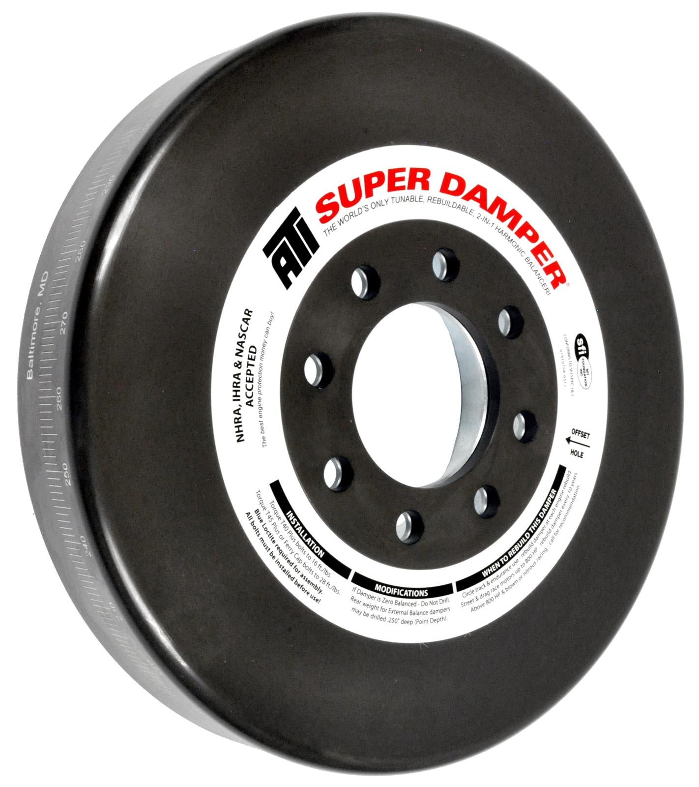 ATI Super Damper 640 D179 SFI Certified Performance Harmonic Balancer - Perfect for Racing, Muscle Cars & High-Performance Engines