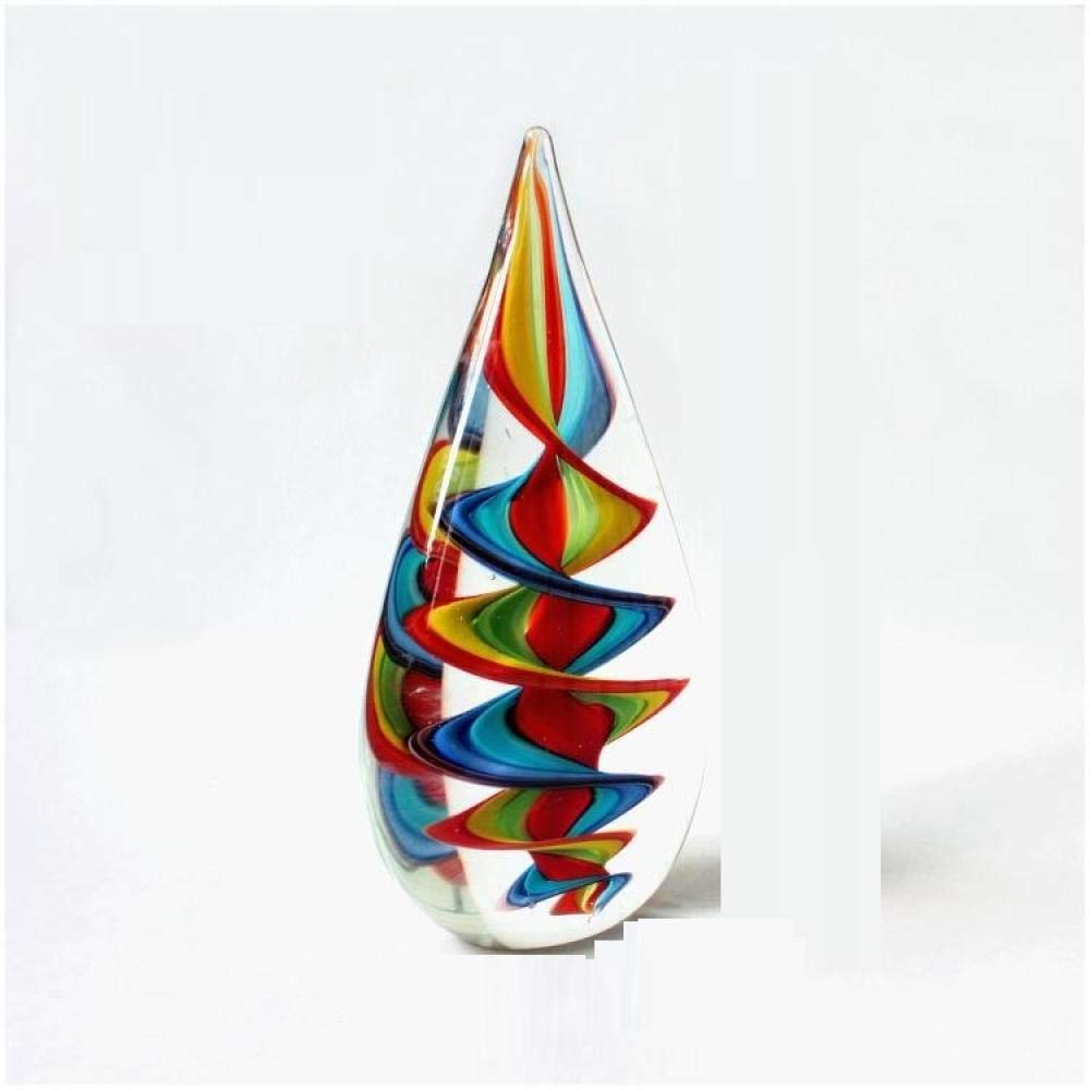 Unique Glass Water Drop Sculpture - Handcrafted Art Decor Figurine for Home & Office, Creative Gift for Friends & Collectors - Perfect for Wedding, Birthday, Party Decorations & Shelf Displays
