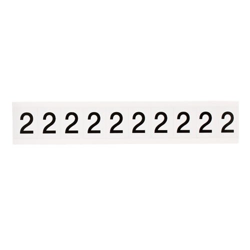 Brady 9713-2 97040 97 Series Indoor/Outdoor Number and Letter Cards (Pack of 50) - Perfect for Warehouse, Office, and Industrial Labeling