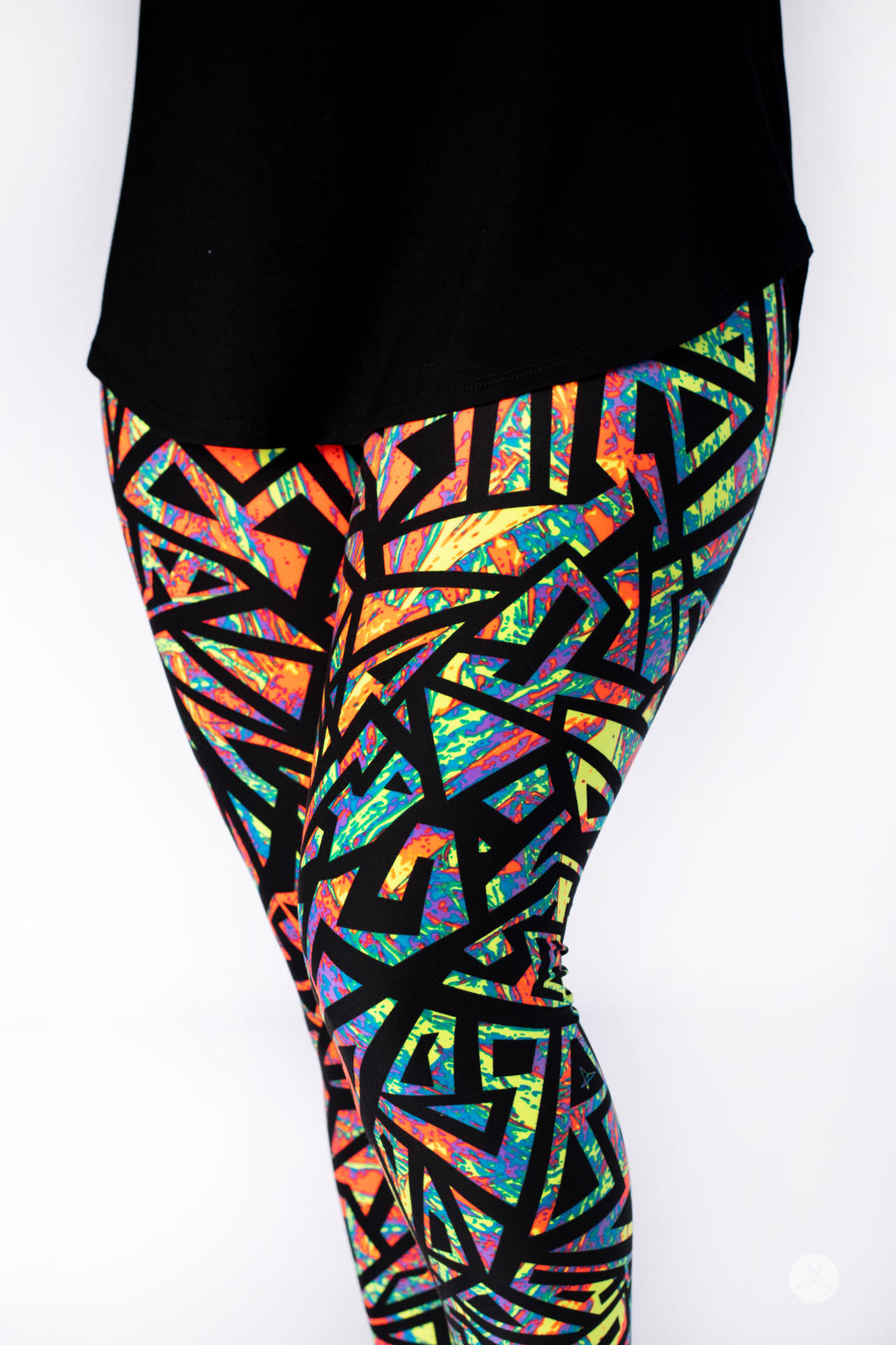 Trendy High Waist Funky Bunch Leggings for Women - Soft Stretchy Yoga Pants with Unique Prints - Perfect for Workouts, Lounge & Casual Wear