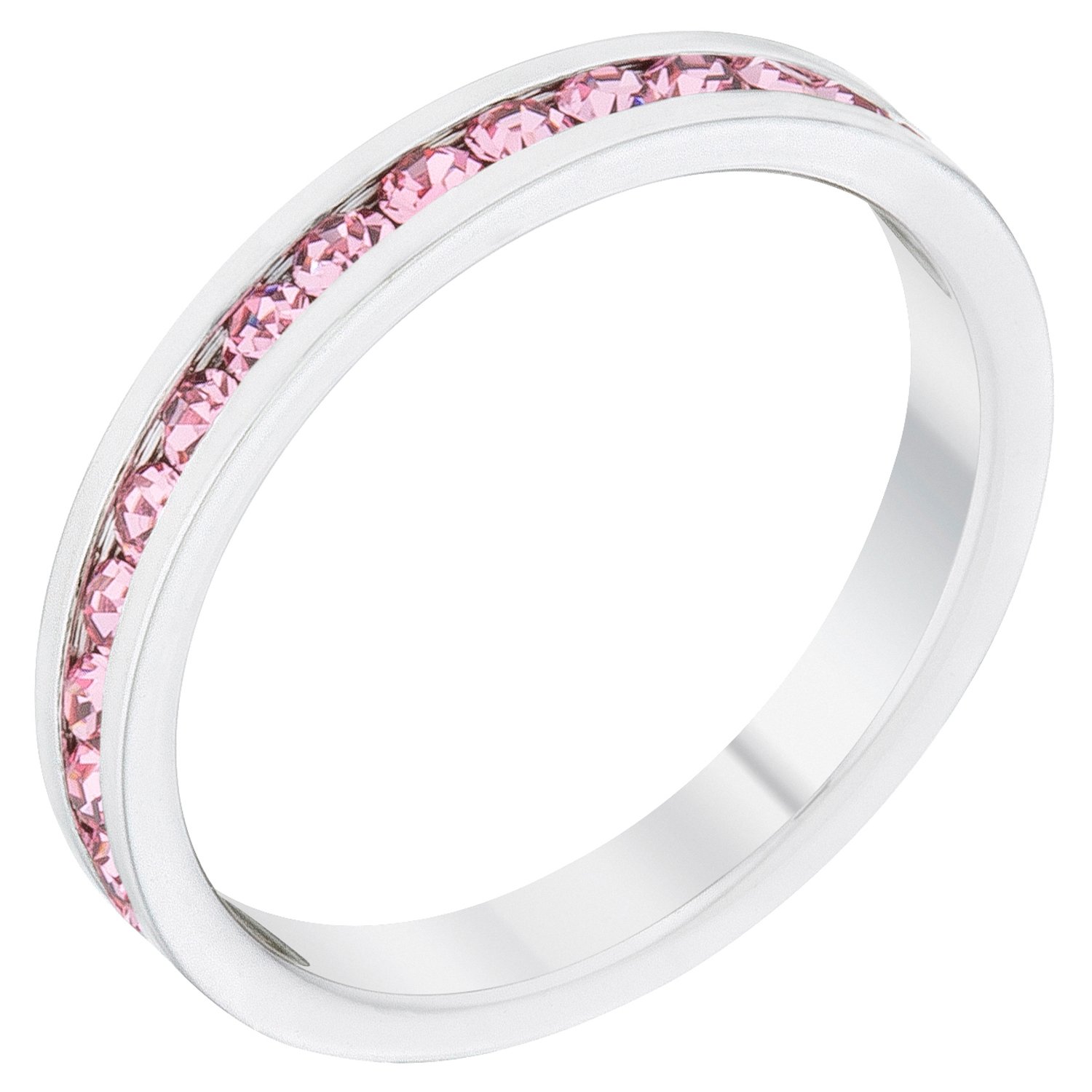 Elegant Swarovski Crystal Birthstone Stackable Eternity Rings | Perfect for Anniversary Gifts, Mother's Day Jewelry & Everyday Wear
