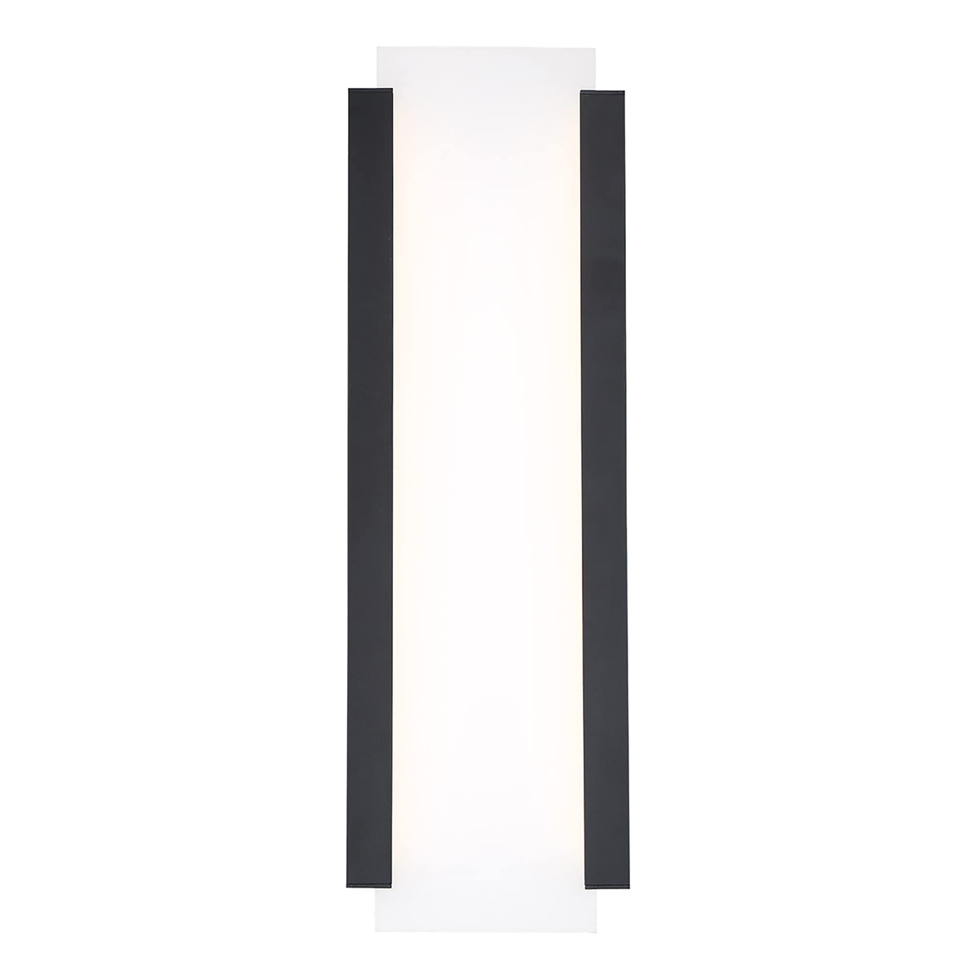 WAC Lighting dweLED 20-Inch LED Wall Light - Indoor/Outdoor Black Fixture 3000K Warm White - Perfect for Porch, Patio, and Garage Lighting