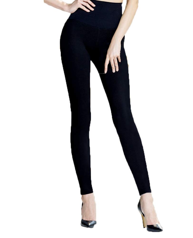 Mizline High Waist Tummy Control Leggings for Women - Black | Shapewear Slimming Yoga Pants for Workout, Running & Daily Wear