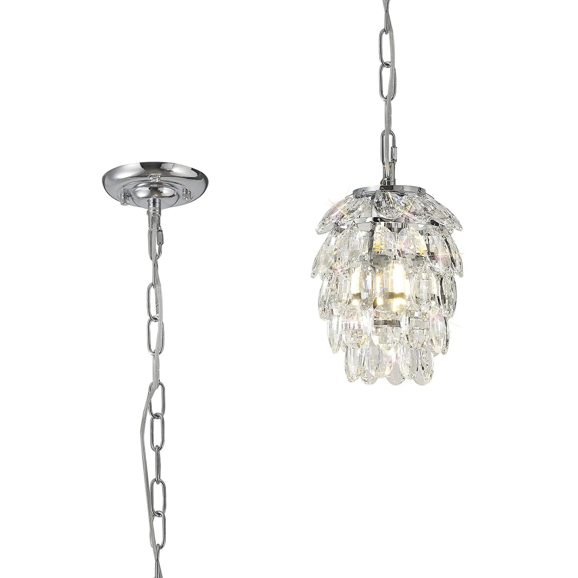 Consten 17cm 5-Layer Pendant Light Fixture with E27 Socket - Perfect for Dining Room, Kitchen Island & Bedroom Lighting