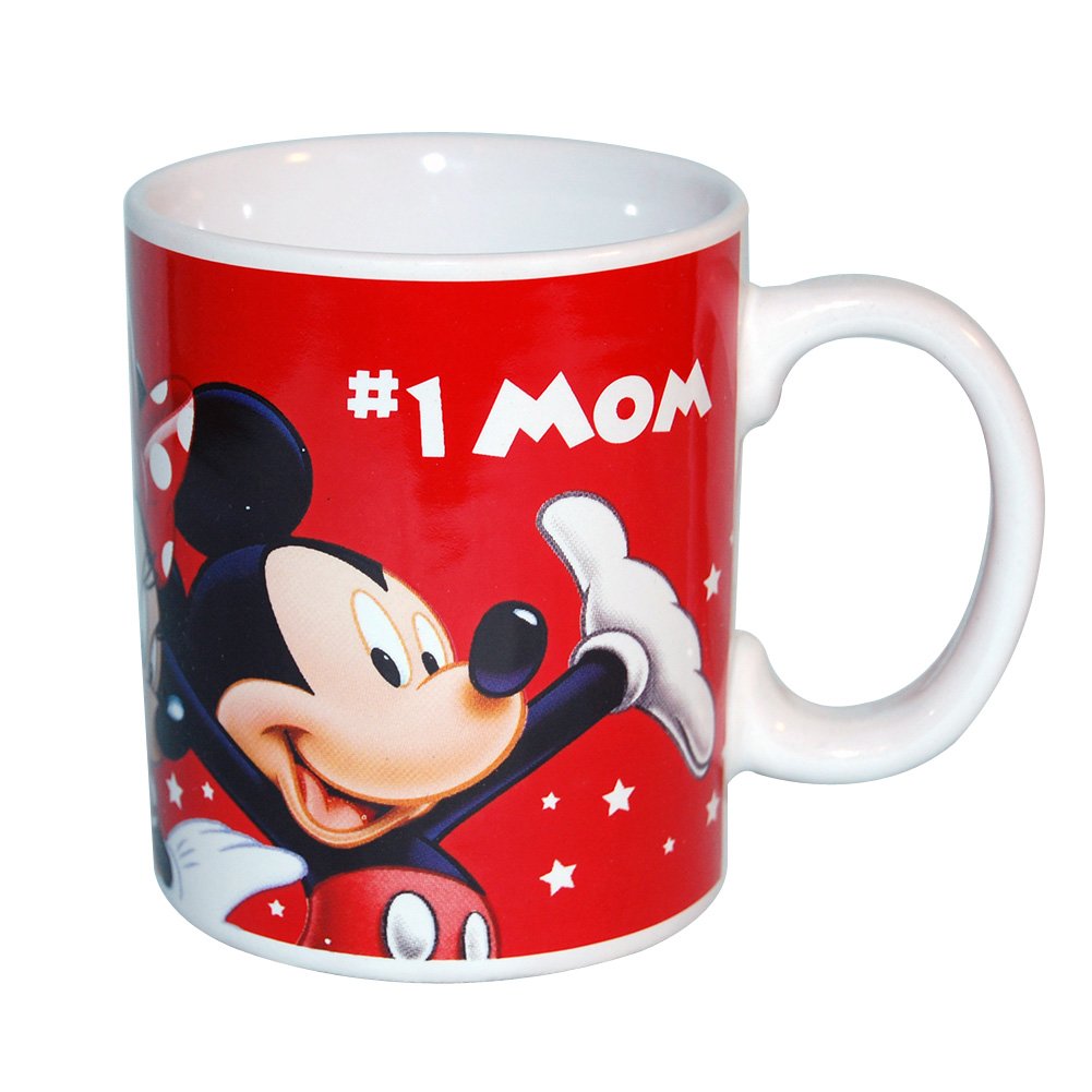 Disney Fab 5 #1 Mom 11oz Ceramic Coffee Mug - Perfect for Mother's Day Gifts, Birthday Presents & Disney Lovers