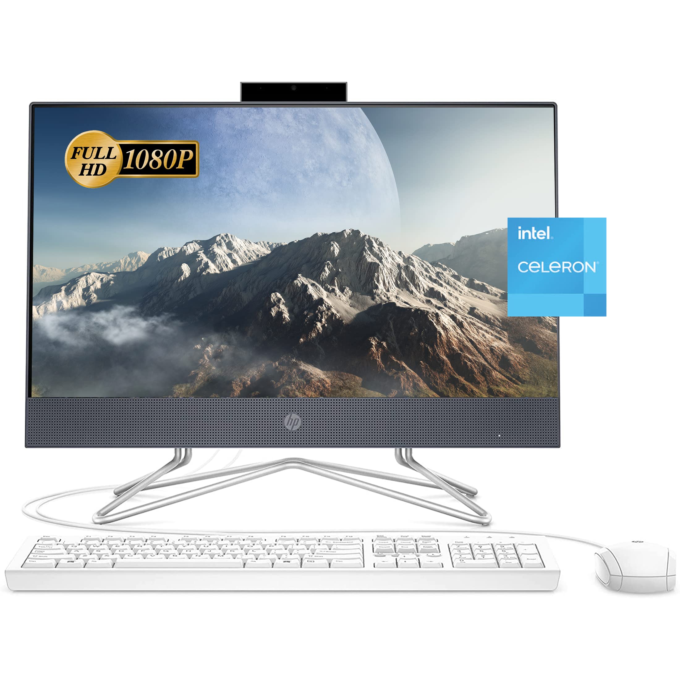 HP 2022 All-in-One Desktop Computer - 21.5