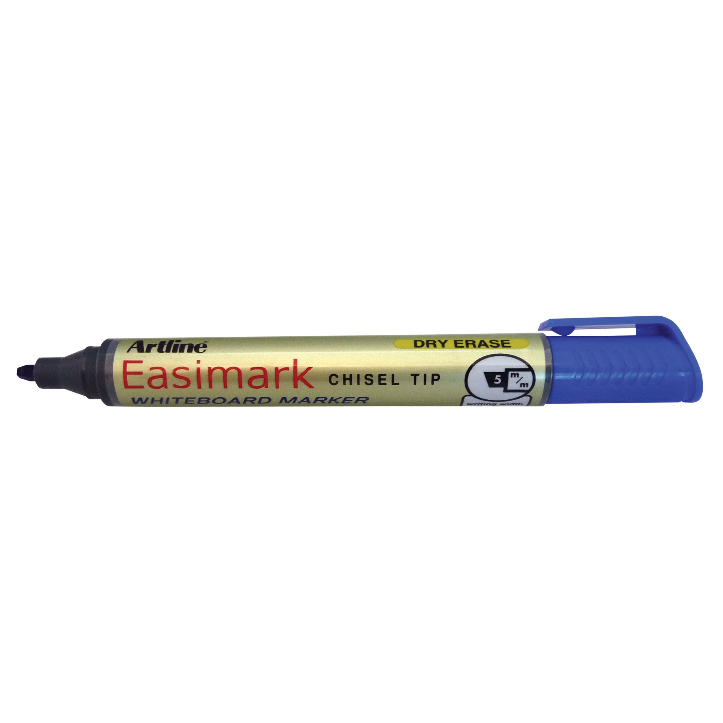 Artline 159 Easimark Whiteboard Marker - 5mm Chisel Tip, Blue Ink, Pack of 12 - Perfect for Office, Classroom & Home Whiteboard Presentations