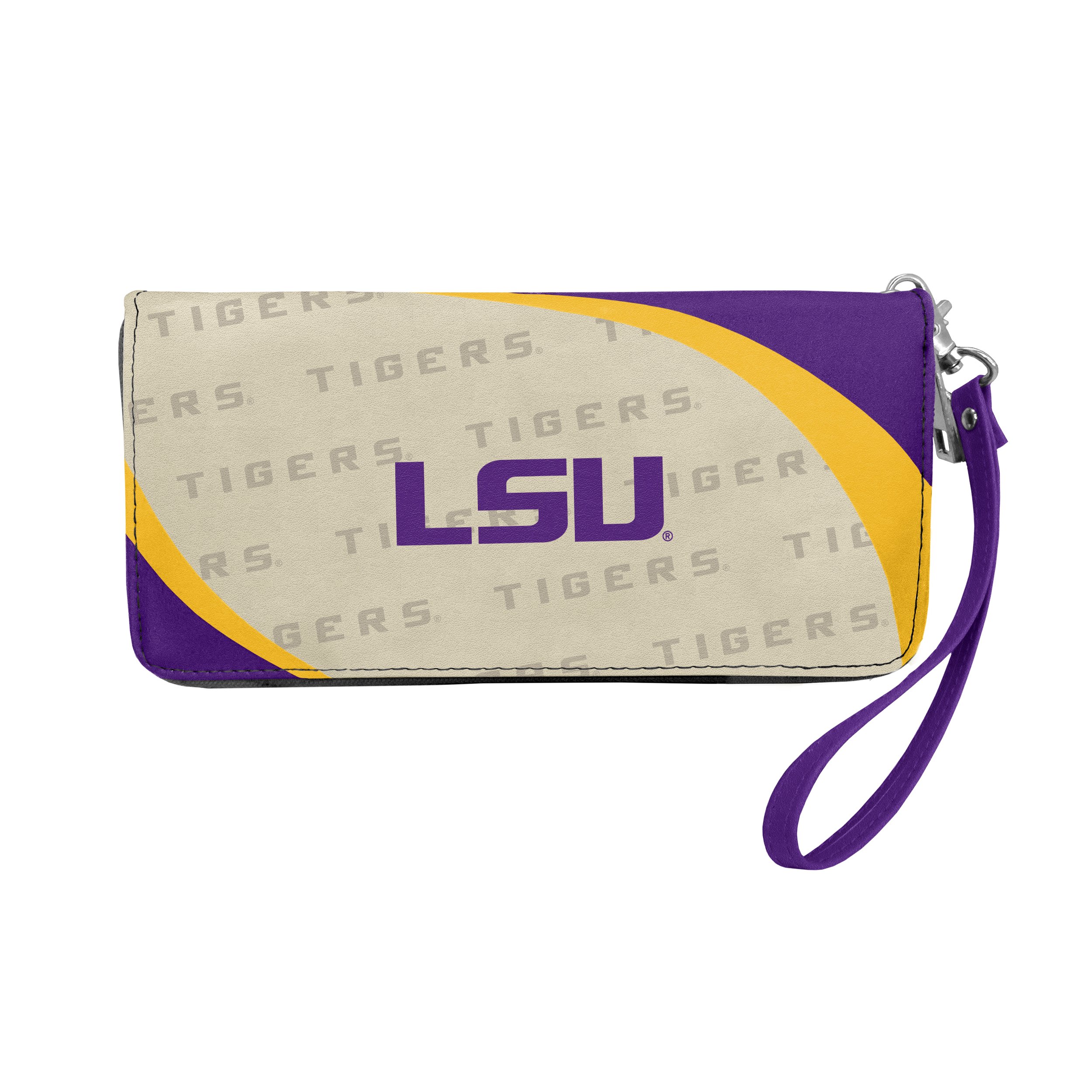 Littlearth Women's NCAA Curve Zip Organizer Wallet - Stylish & Functional Card Holder for College Sports Fans - Perfect for Game Days, Travel & Everyday Use