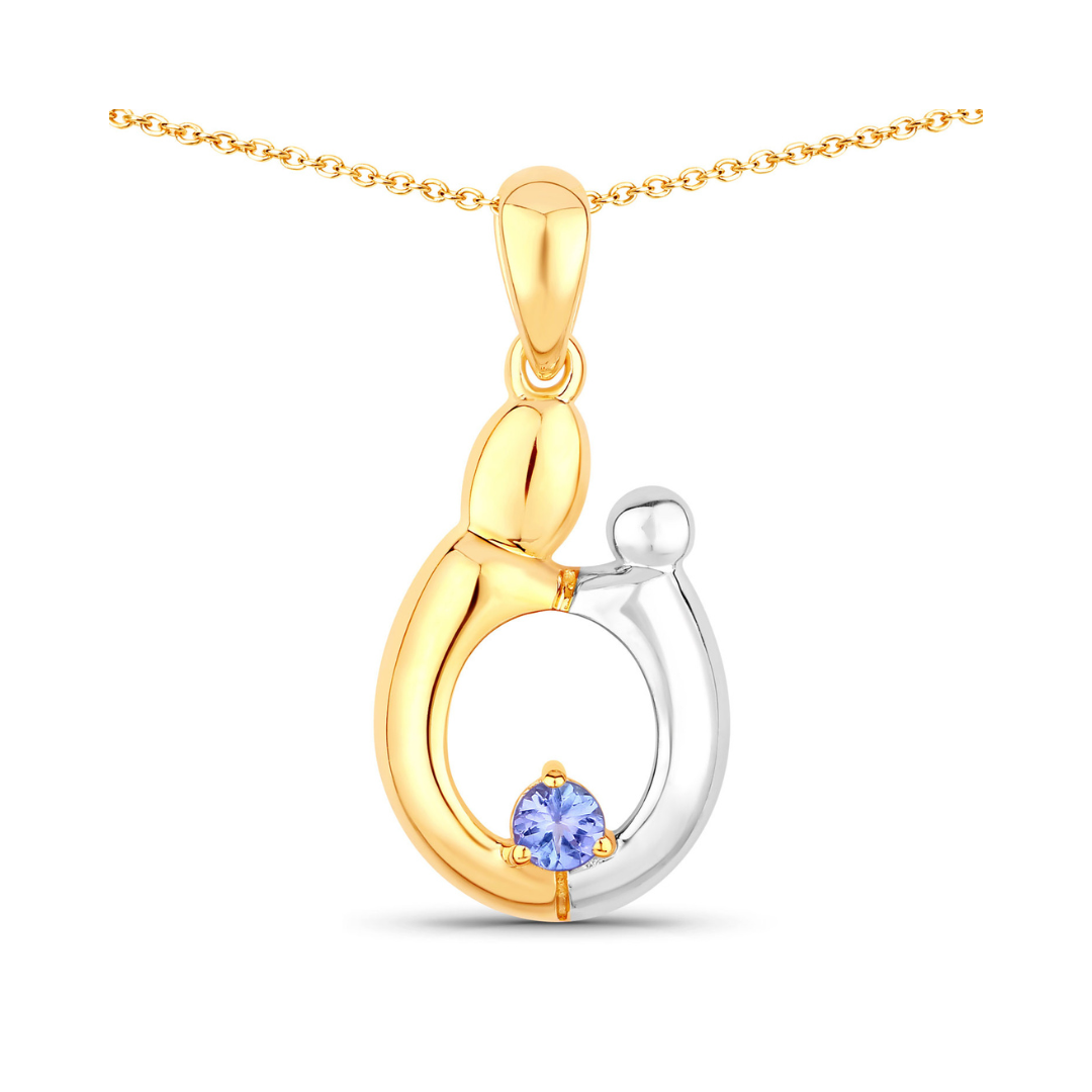 Authentic Tanzanite Pendant Necklace for Women - Elegant Gift for Mother's Day, Birthday & Special Occasions