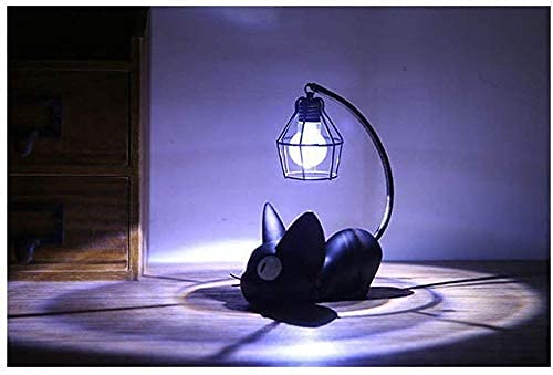 Kiki Lamp - Handmade Resin Cat Night Light for Kids & Adults - Perfect for Bedroom, Nursery, and Home Decor