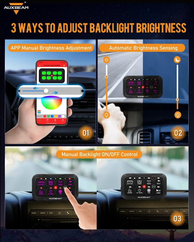 Bluetooth Controlled AR 800 RGB Switch Panel with 47