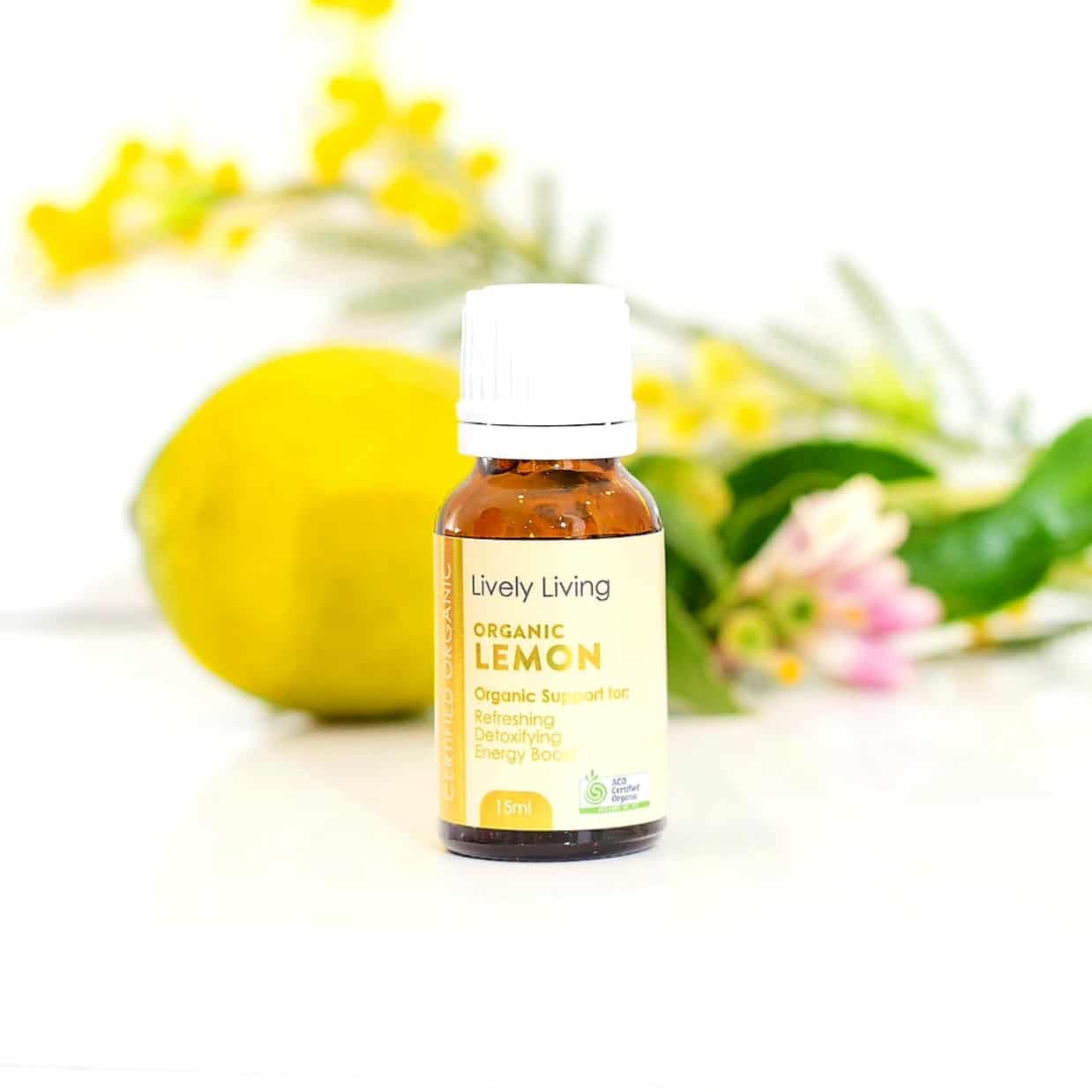Organic Lemon Essential Oil 15ml - USDA Certified, Pure & Natural for Aromatherapy, Diffusers & DIY Skincare