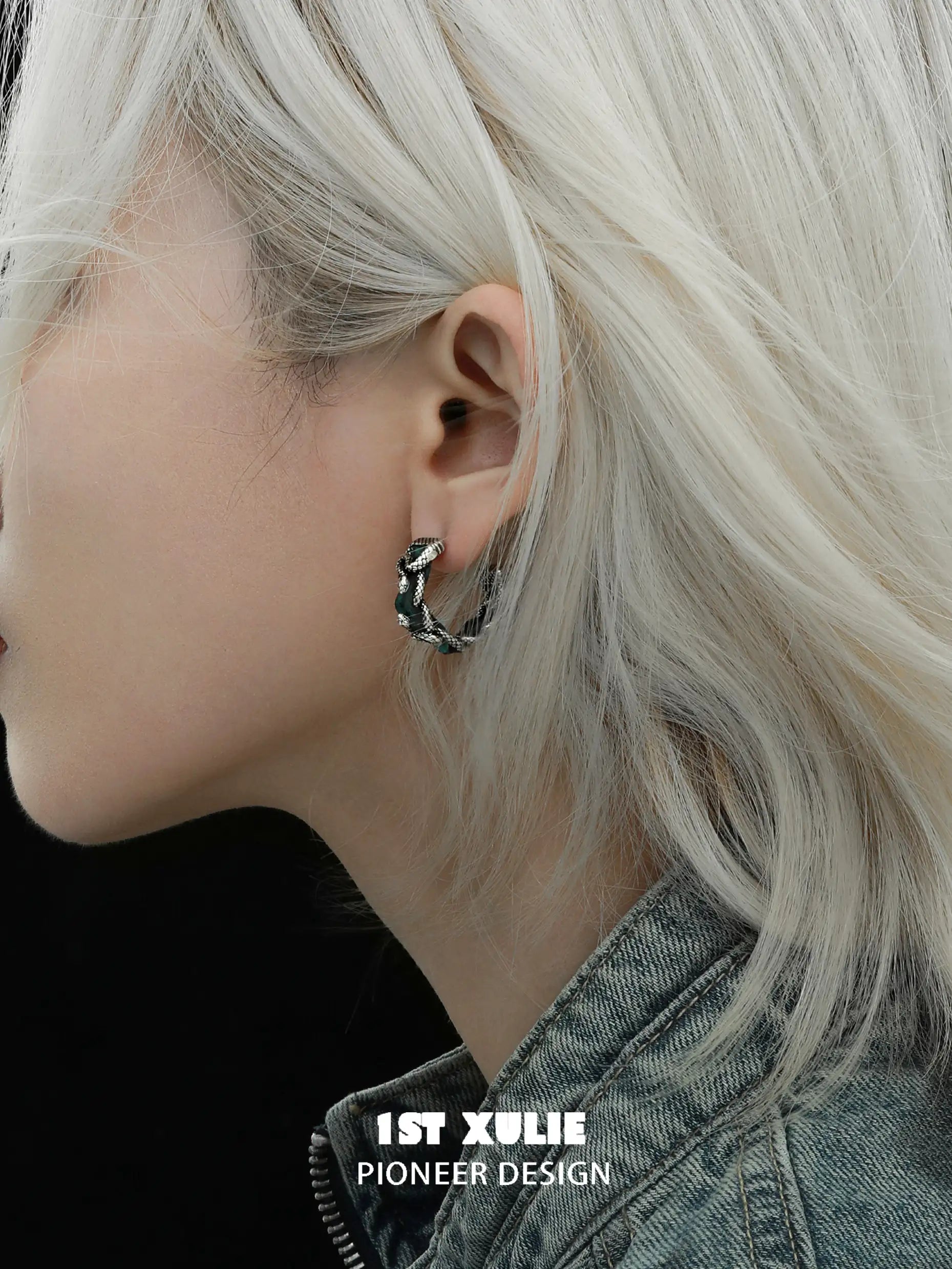 S925 Sterling Silver 18K Gold Plated Snake Bite Hoop Earrings for Women - Fashion Statement Jewelry for Parties, Date Nights & Everyday Wear