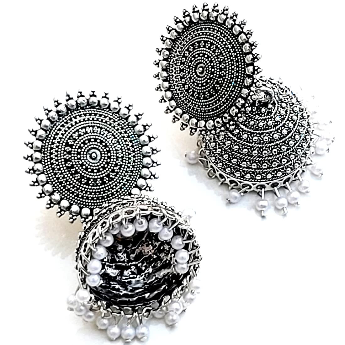 **JSR Presents Elegant Traditional Imitation Earrings for Women - Stylish Earrings Combo & Necklace Set with Pendant - Perfect for Parties, Weddings, and Special Occasions**