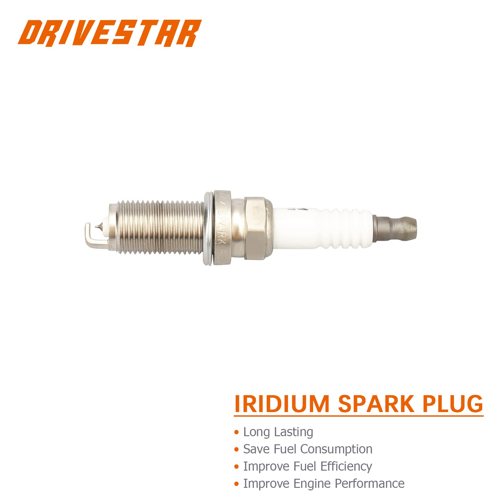 DRIVESTAR 8-Piece Iridium Spark Plugs & Ignition Coil Pack Kit - Compatible with 2004-2006 Infiniti QX56 5.6L V8 & 2005-2006 Nissan Armada 5.6L V8 - Direct Replacement UF510 - Improve Engine Performance & Fuel Efficiency