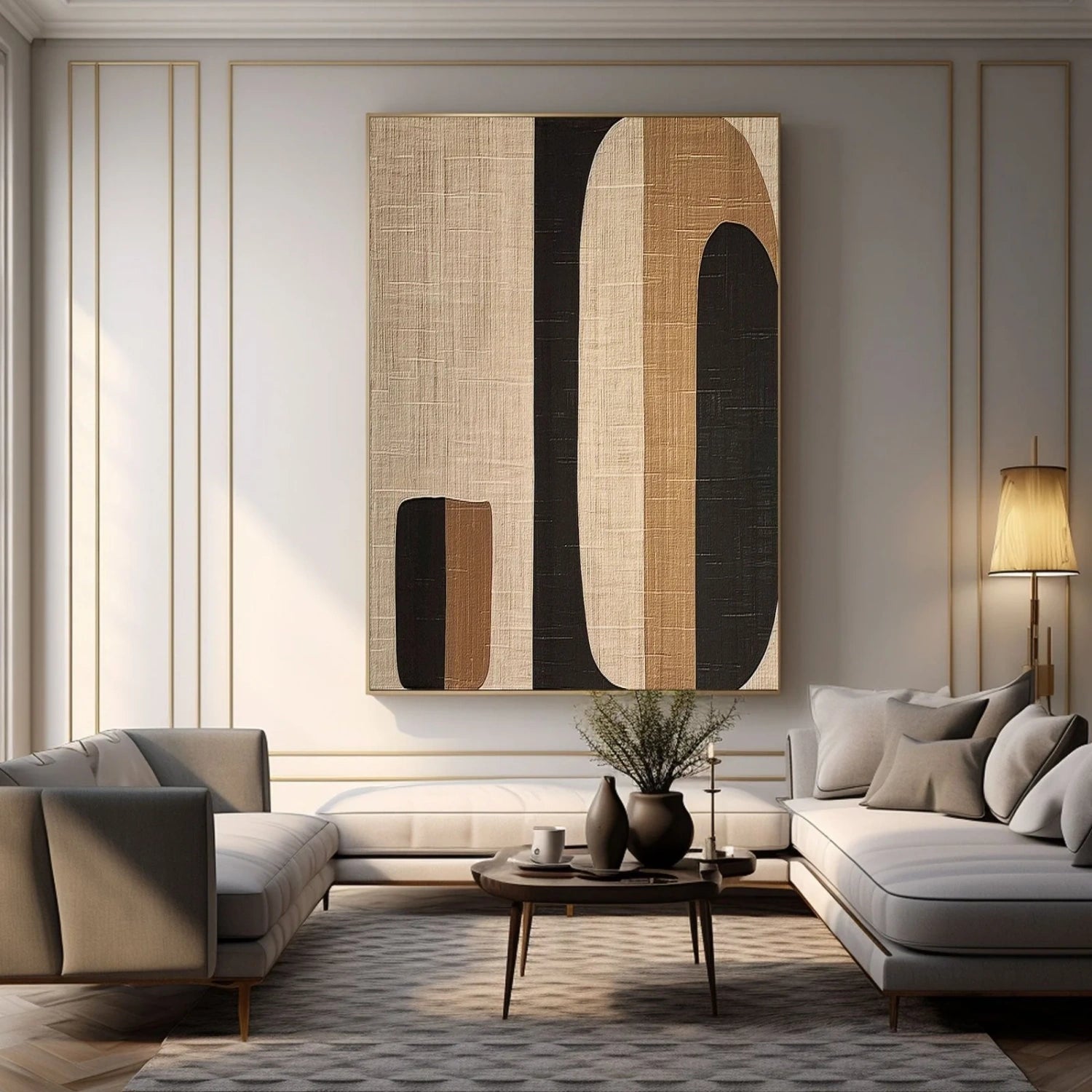 Abstract Tranquility Art Painting #WS264 - Modern Wall Decor for Living Room, Bedroom & Office - Calming Abstract Canvas Artwork for Home & Office Decor