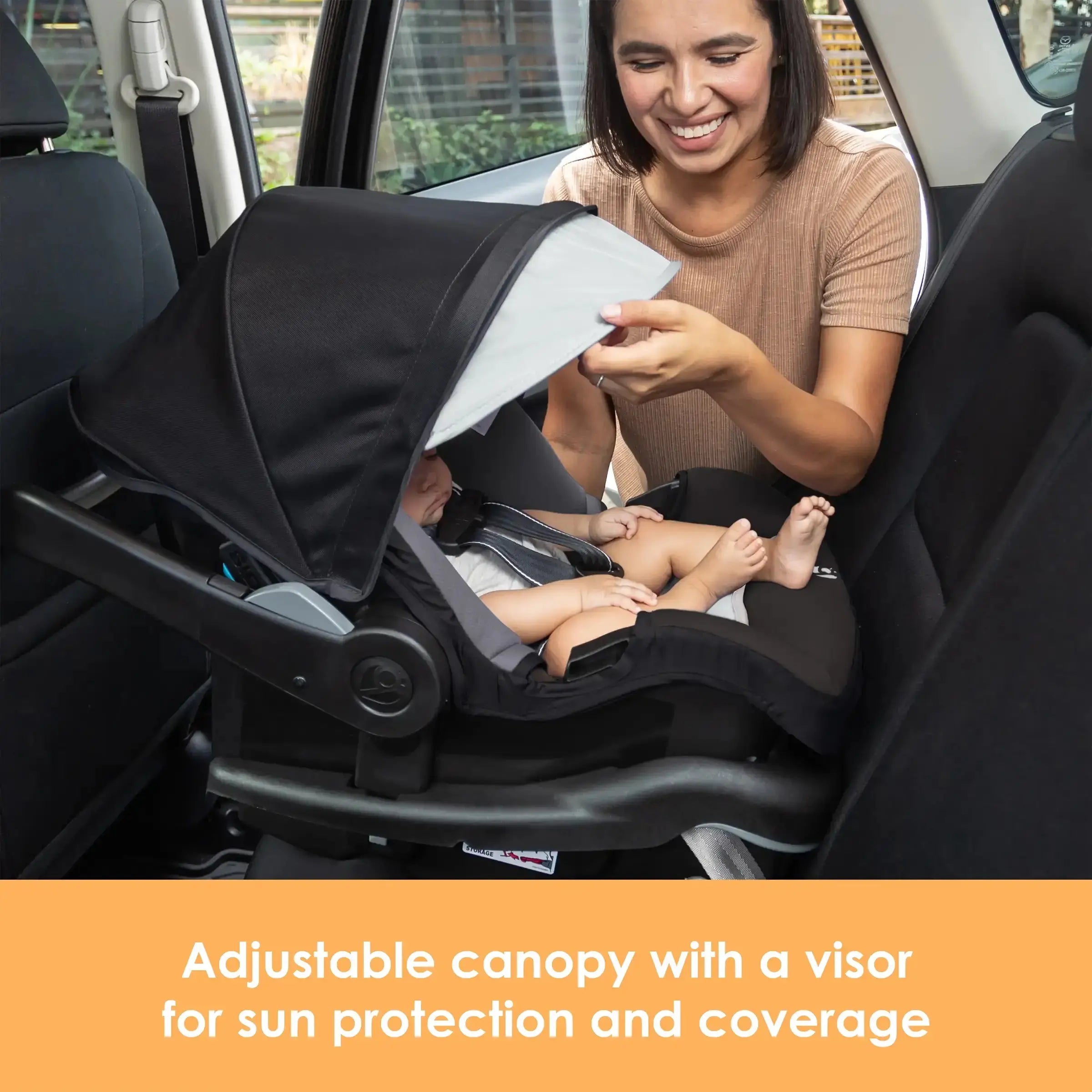 EZ Lift™ PRO Infant Car Seat - Lightweight & Safe Baby Carrier for Newborns to 35 lbs, Madrid Black (Target Exclusive) | Perfect for Travel, Shopping & Daily Commutes