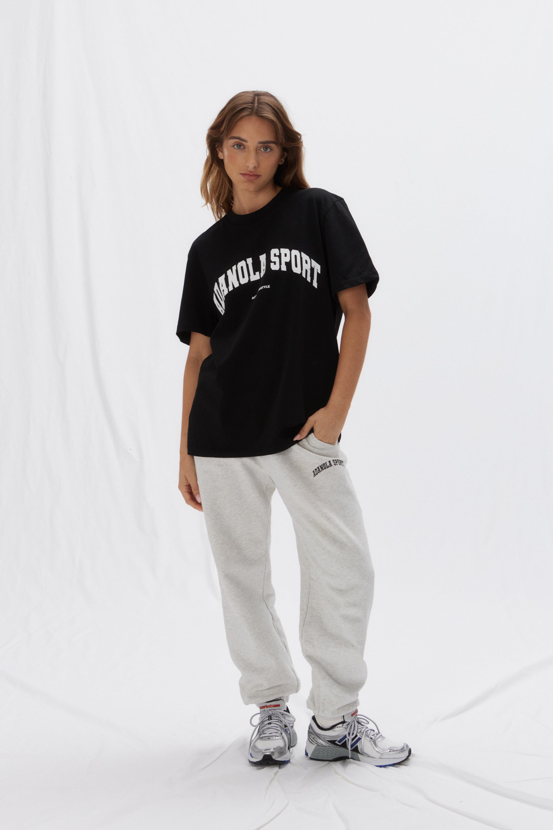 AS Short Sleeve Oversized T-Shirt for Women - Black | Comfortable Loose Fit Cotton Tee for Casual Wear, Street Style & Everyday Outfits