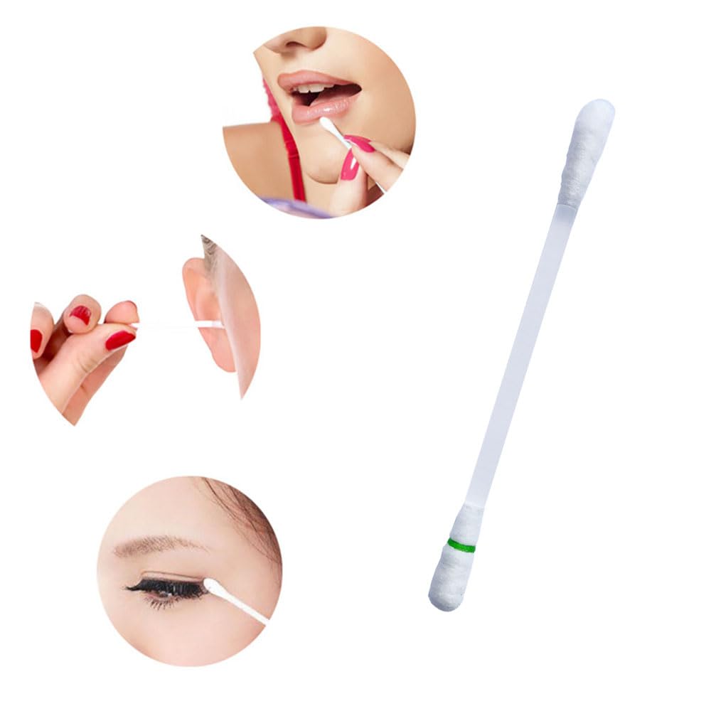 60 Pcs Disposable Lip Oil Cotton Swabs - Moisturizing Q-Tip Applicators for Dry Lips & Gum Protection | Pre-Whitening Care, Daily Lip Hydration & Beauty Routine