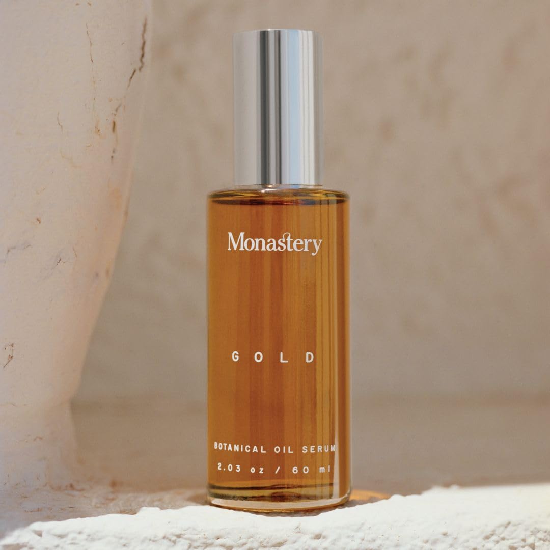 Premium Gold Face Moisturizer with Rare Sandalwood Nut Oil - 2.03 fl oz (60ml) - Calming & Repairing Cream for Dry, Irritated, Red or Puffy Skin - Daily Hydration for Sensitive & Mature Skin - Perfect for Night Routine & Post-Treatment Care