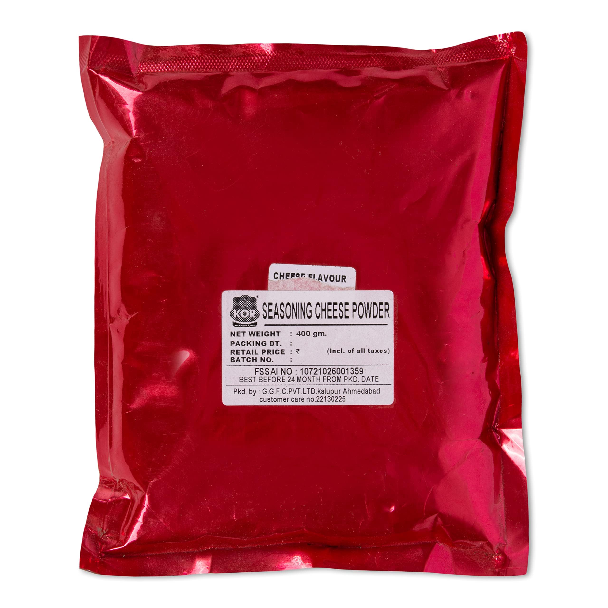 KOR Seasoning Cheese Powder 400g - Premium Cheese Powder for Popcorn, Nachos, Pasta, Pizza & French Fries | Perfect for Movie Nights, Snack Time & Home Cooking