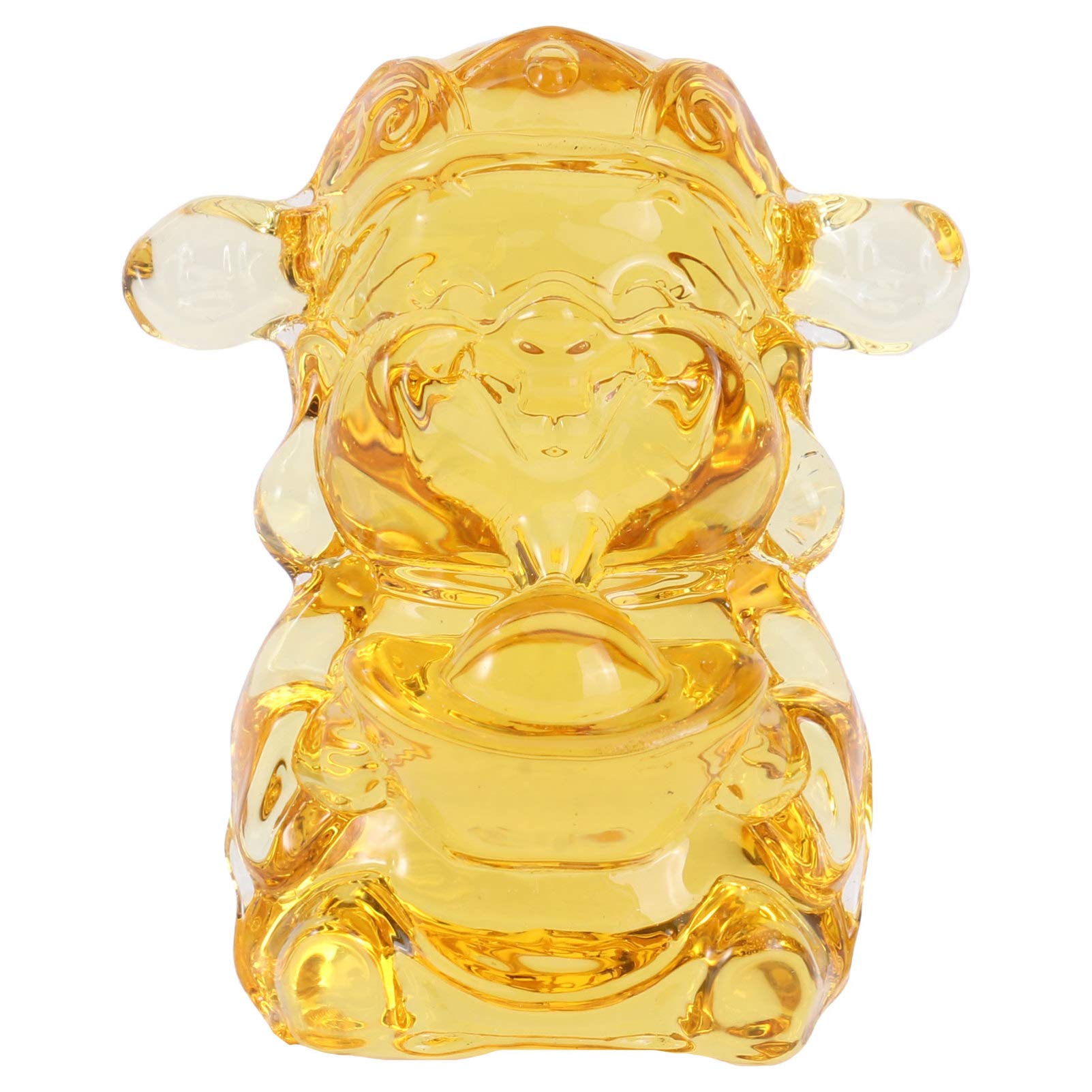 BESPORTBLE Wealth God Statue - Feng Shui Home Decor for Good Luck, Desktop Ornament, Handcrafted Decorative Wreath for Living Room, Office & Gift Giving