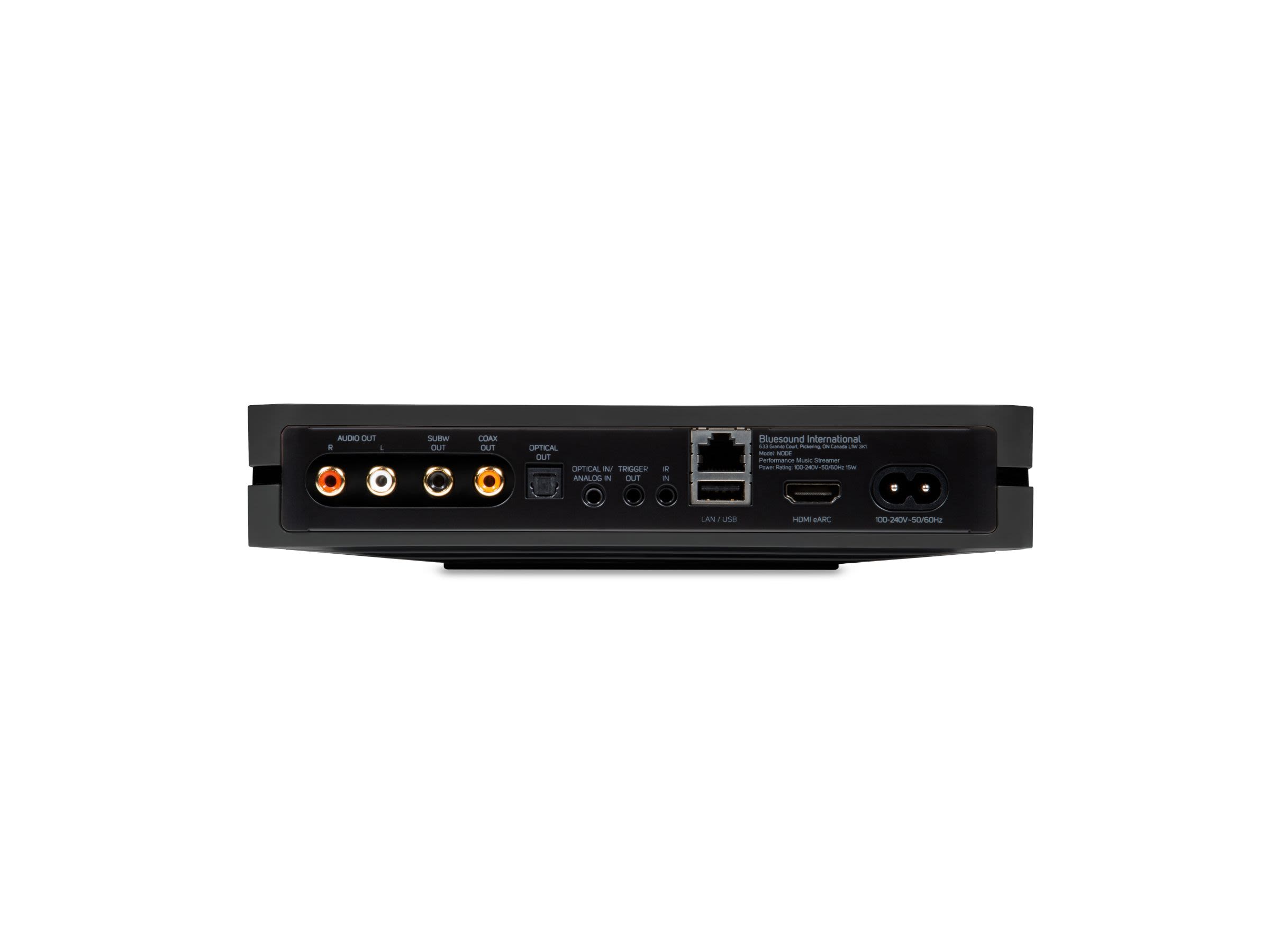 Bluesound Node N132 Wireless Hi-Res Music Streamer - High Fidelity Audio for Home Theater & Multi-Room Streaming | Perfect for Audiophiles & Smart Home Systems