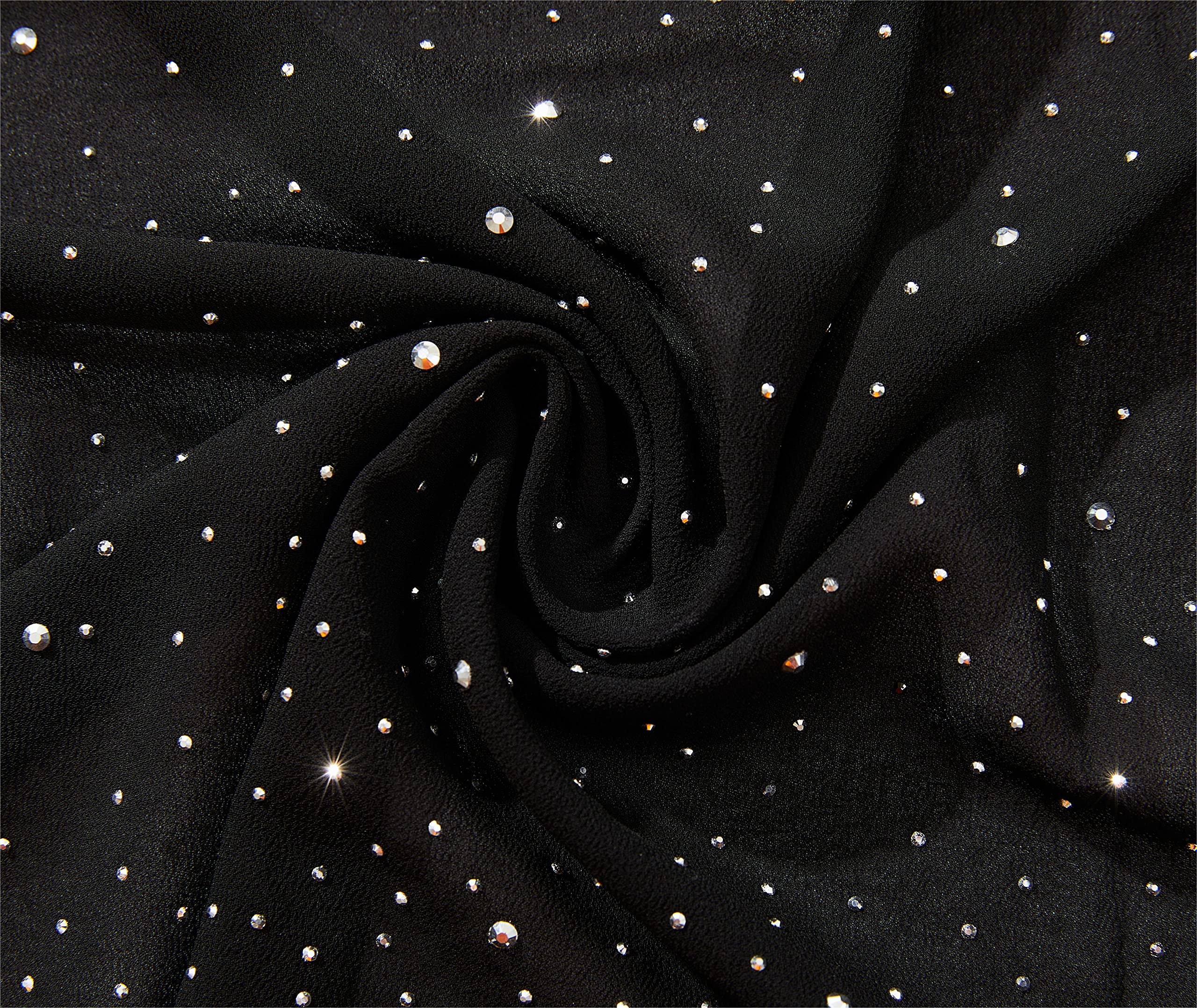 Elegant Chiffon Shawls for Women - Soft Silky Sparkly Wedding Bridal Scarf Wrap - Perfect for Evening Dresses, Special Occasions & Formal Events