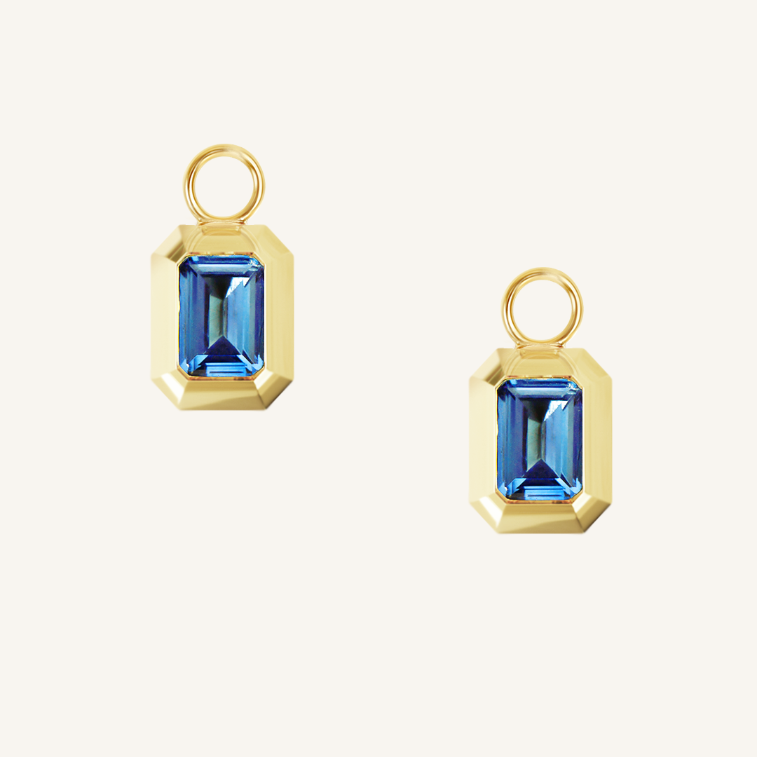 Royale Hoop Charm Earrings Set of 2 - 14K Gold Plated Dainty Hoops for Women - Perfect for Everyday Wear, Parties & Gifts