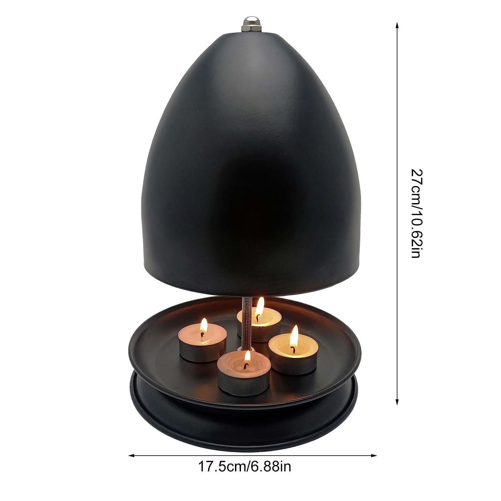 Double Walled Ceramic Radiator - Tea Light Candle Heater | Clay Pot Heater for Indoor Use | Hand Warmer with Double & Single Base | Perfect for Home, Office, and Outdoor Activities