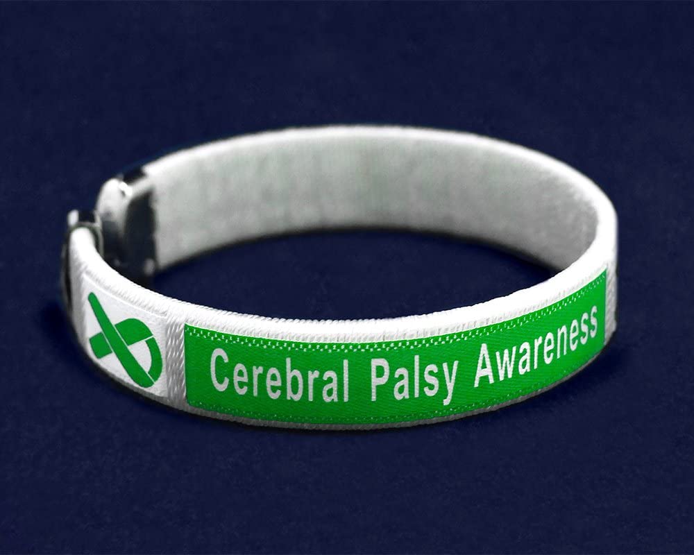 **Cerebral Palsy Awareness Bracelets Bulk Pack – Green Ribbon Support Wristbands for Fundraising & Awareness Events – Ideal for Support Groups, Schools, and Charity Drives**