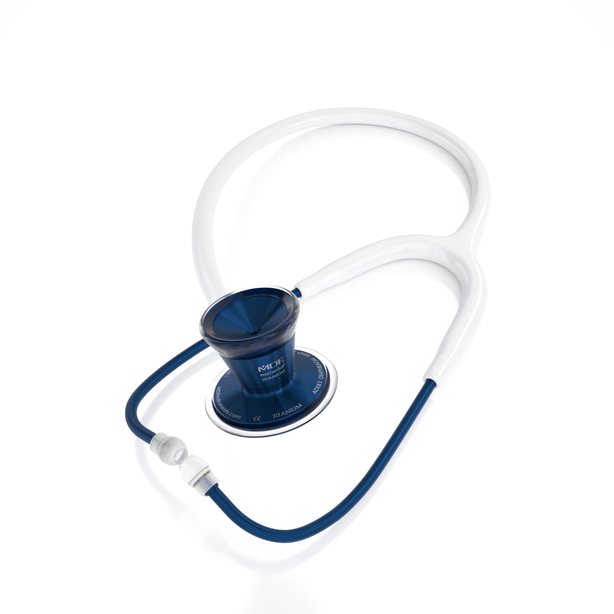 ProCardial® Titanium Cardiology Stethoscope - Premium White/Capridium Finish for Medical Professionals | Ideal for Doctors, Nurses & Healthcare Workers in Hospitals & Clinics