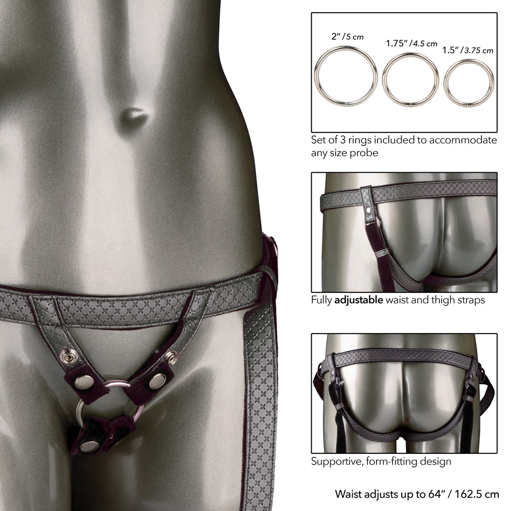 Her Royal Harness - The Regal Duchess Low Profile Strap-On Dildo Harness for Women | Comfortable & Adjustable for Couples Play & LGBTQ+ Intimacy