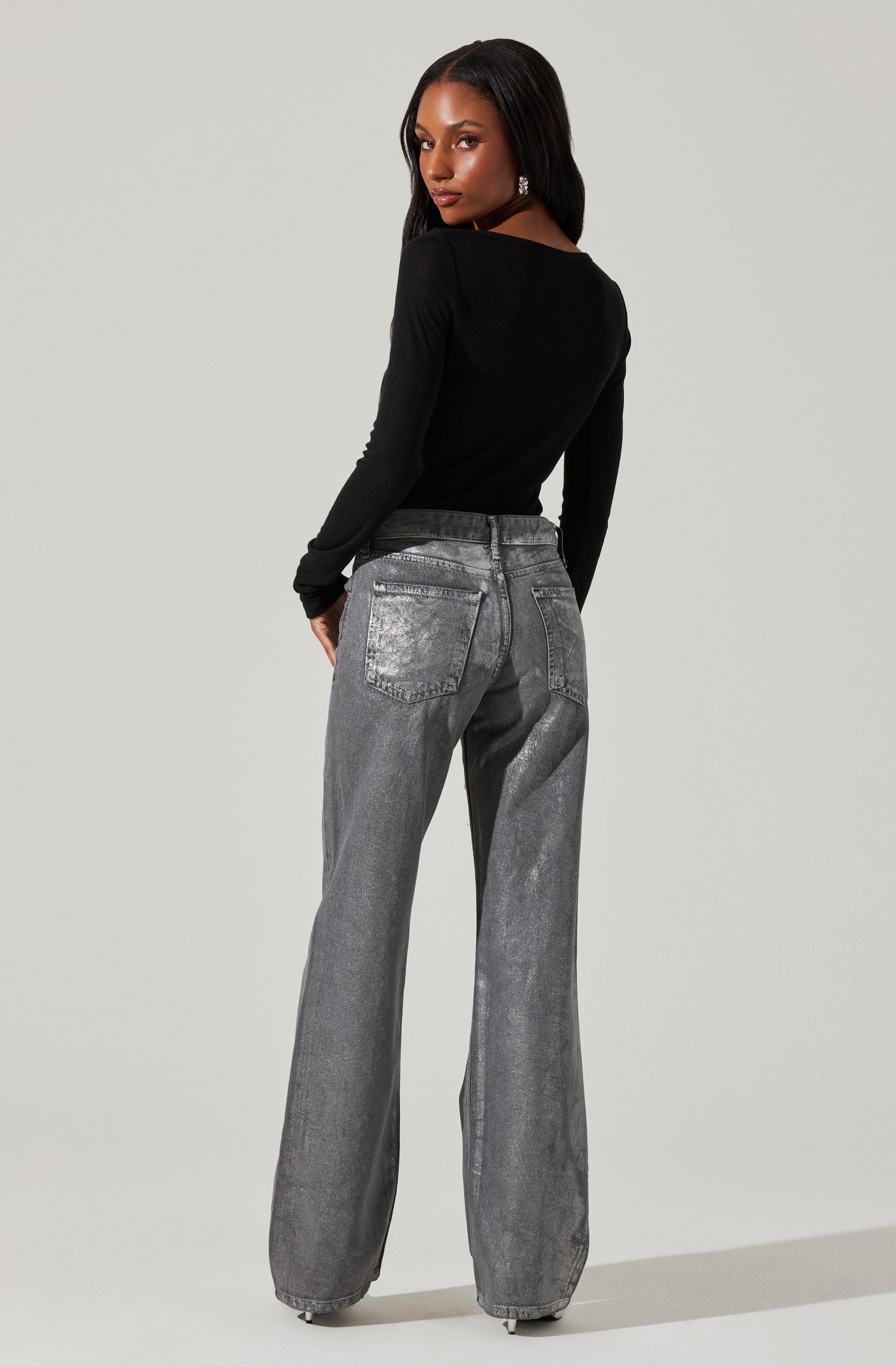 Alyn Long Sleeve Top for Women - Soft Comfortable Stretchy Blouse - Perfect for Work, Office, and Casual Outfits
