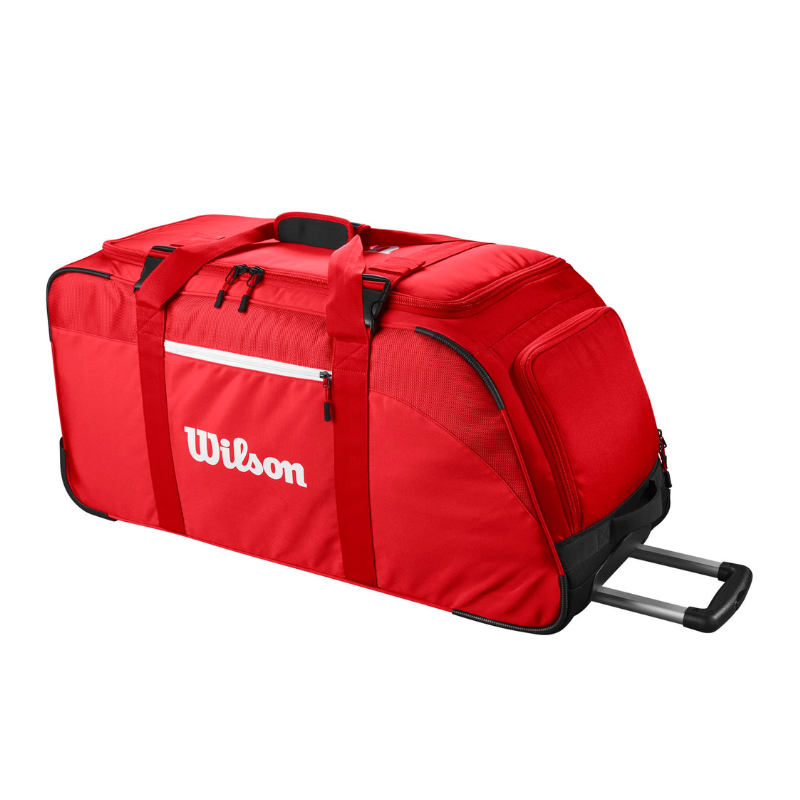 Wilson Super Tour 2025 Premium Tennis Travel Bag - Durable Red Sports Duffel for Tennis Gear Storage & Air Travel | Perfect for Tennis Tournaments, Gym Workouts & Weekend Getaways