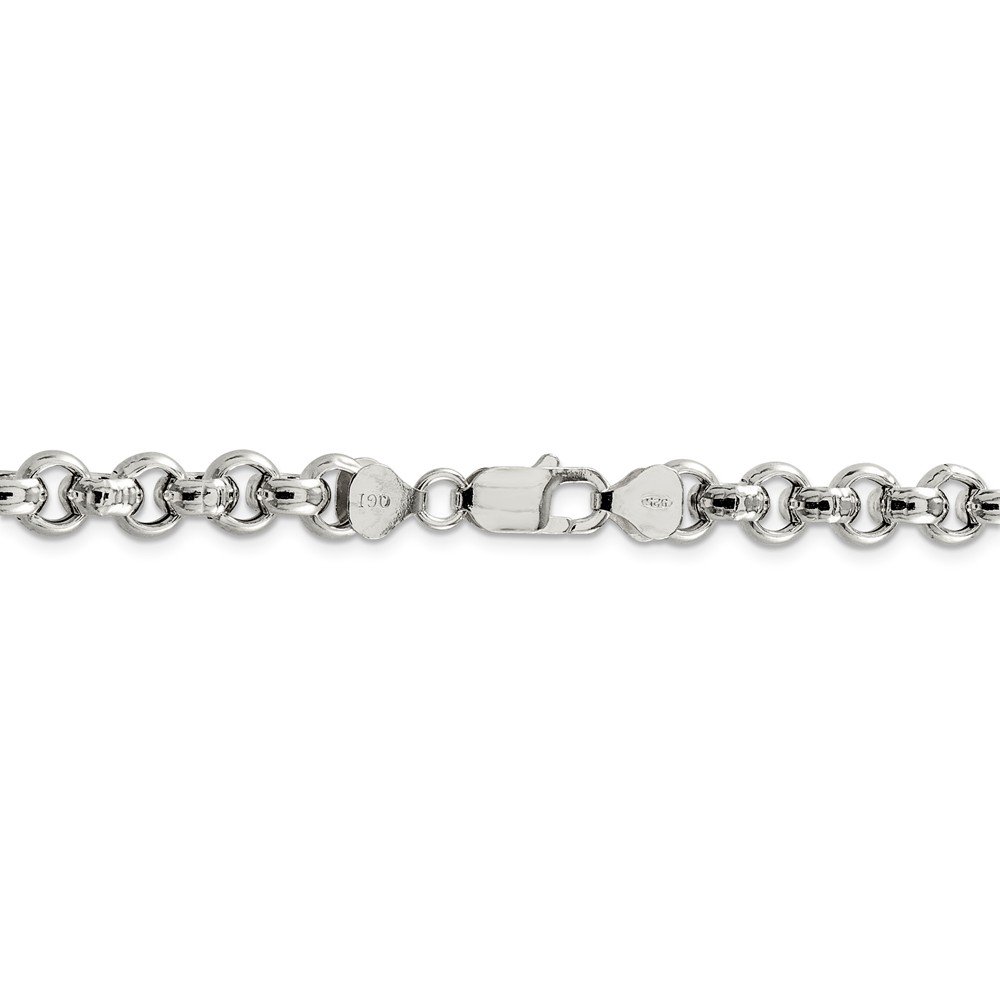 925 Sterling Silver 7.75mm Rolo Chain Necklace for Women - 20 Inch Length - Durable & Hypoallergenic Jewelry for Everyday Wear, Gifts & Special Occasions