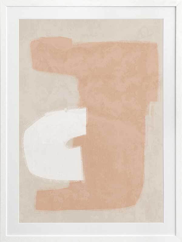 Elegant Neutral Framed Art Print - Modern Wall Decor for Living Room, Bedroom & Office - Perfect for Home & Office Decor
