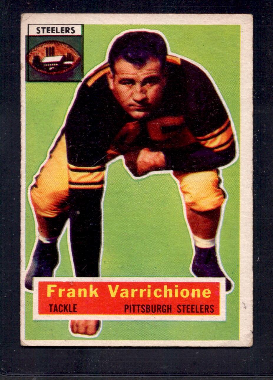 1956 Topps #3 Frank Varrichione Pittsburgh Steelers Football Card - Vintage NFL Collectible for Sports Memorabilia Fans & Card Collectors - Perfect for Display, Trading, and Investment