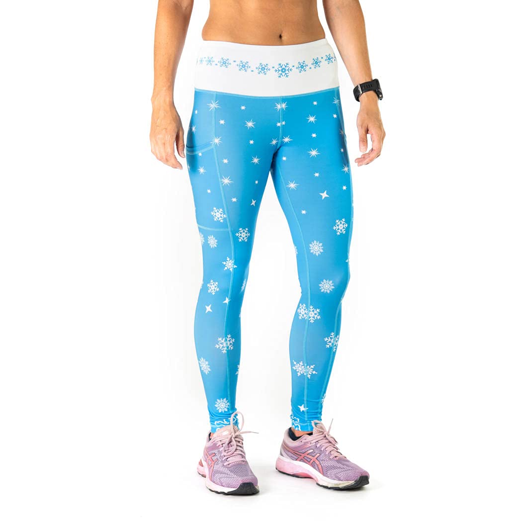 Gone For a Run Women's High-Performance Running Tights - Breathable Workout Leggings with Stylish Patterns for Yoga, Gym & Outdoor Activities