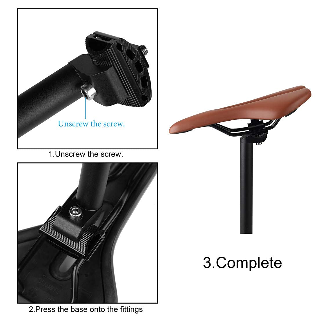 **Breathable Comfortable Bike Saddle Seat Pad for Road & Fixed Gear Bicycles - Black Hollow Design - Ideal for Long Rides & Commuting**
