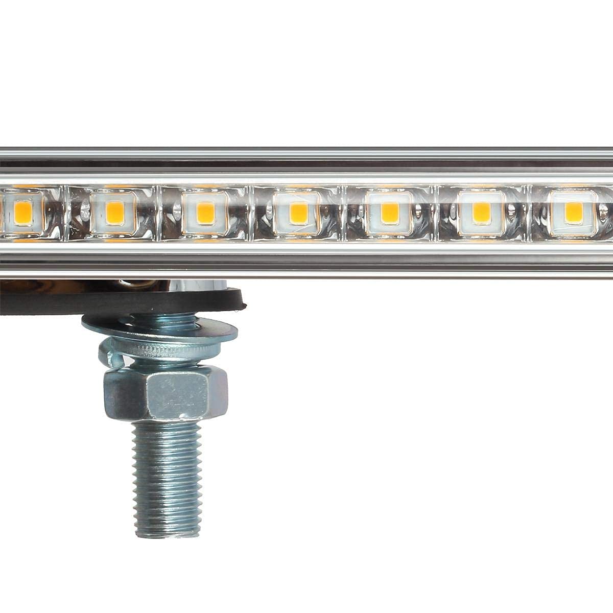 Partsam 2Pcs LED Truck & Trailer Tail Lights Kit with Iron Bracket Base - 12