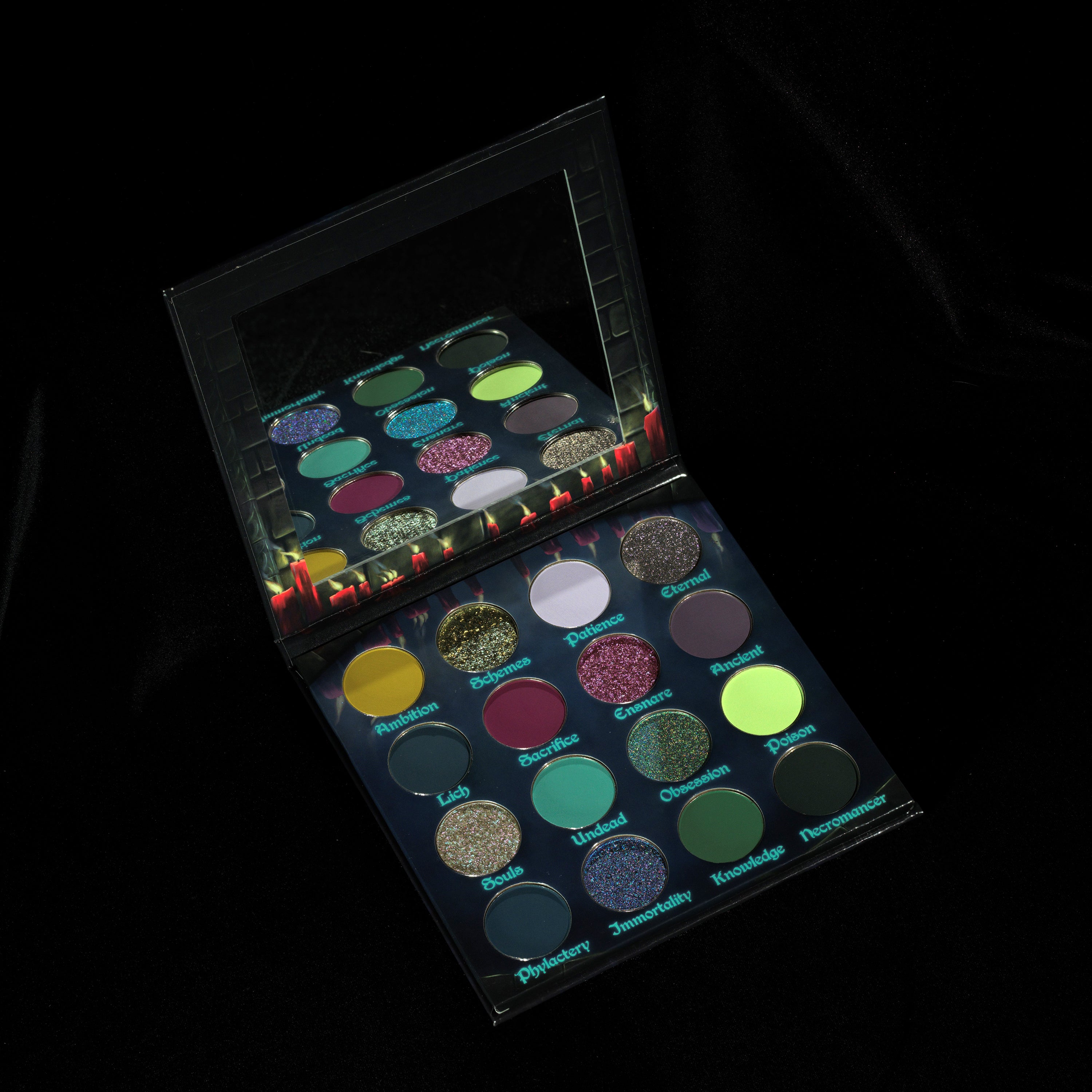 Harvest of Souls Eyeshadow Palette - 12 Highly Pigmented Matte & Shimmer Shades for Stunning Eye Makeup | Perfect for Halloween, Cosplay, and Night Out Looks