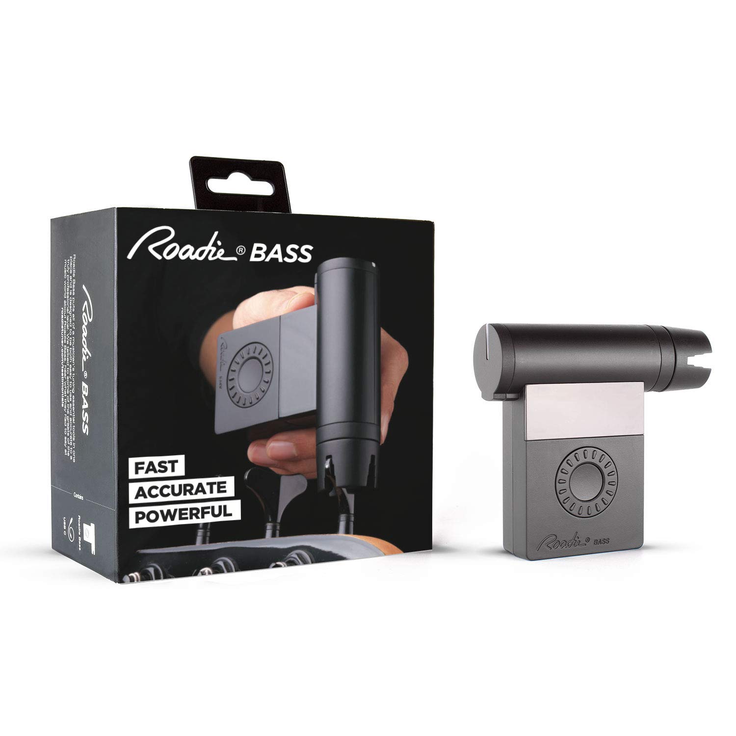 ROADIE Roadie Bass - Smart Automatic Bass Guitar Tuner & String Winder for All String Instruments (Bass, Electric, Acoustic Guitars, Ukulele, Banjo, Mandolin) with 40+ Alternate Tunings - Perfect for Live Performances, Studio Recording & Practice Sessions