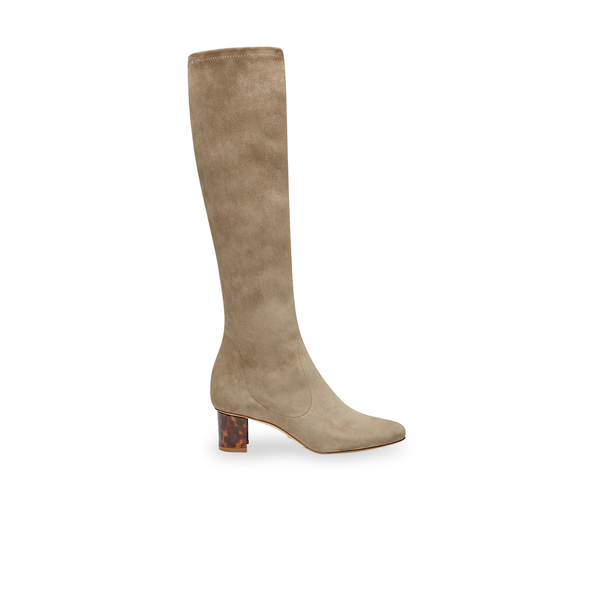 Taupe Stretch Suede