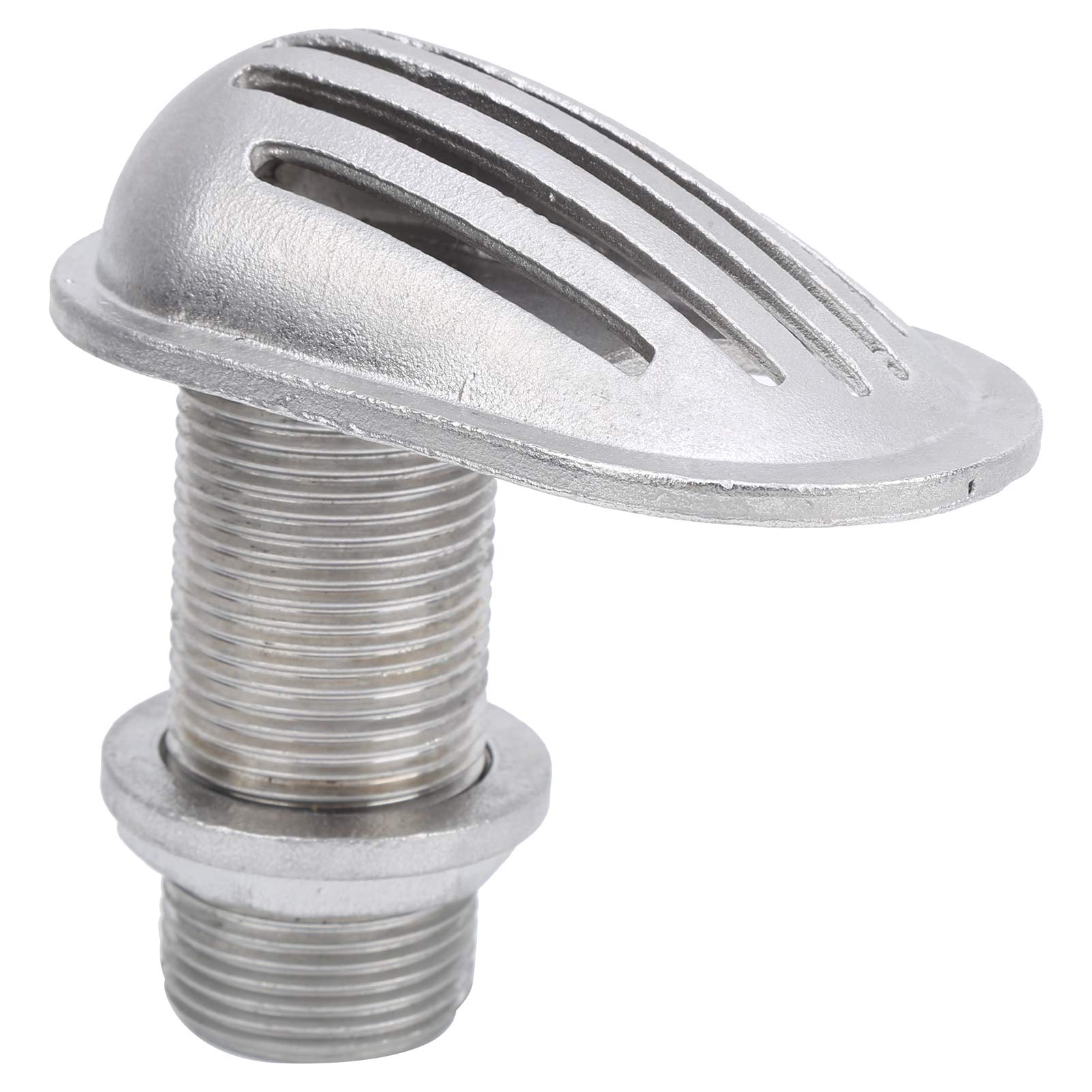 Alomejor 316 Stainless Steel Marine Boat Intake Strainer - Thru-Hull Water Pickup Filter Scoop for Boats, Yachts, Kayaks | Saltwater & Freshwater Use | Engine Cooling & Bilge Pump Protection