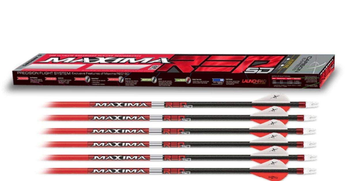 Carbon Express Maxima Red SD Carbon Arrow - High Performance Hunting Arrows for Bowfishing & Target Practice | Perfect for Outdoor Adventures & Competitive Shooting