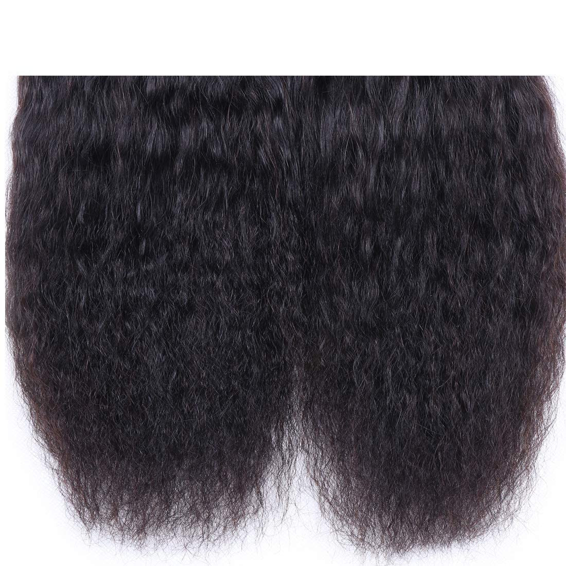 UNice 10A Yaki Kinky Straight 100% Virgin Mongolian Human Hair Weave Extensions - 1 Bundle 26 Inch Unprocessed Natural Black Hair for Women | Perfect for Braiding, Sew-in Weaves & Protective Styles