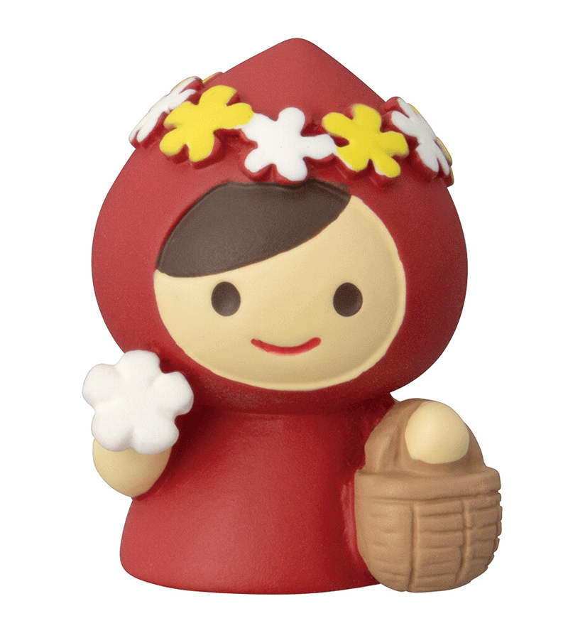Red Riding Hood Mini Figurine by Concombre - Collectible Fairy Tale Character Statue for Home Decor, Gift & Display | Perfect for Bookshelves, Desktops & Fairy Tale Collections