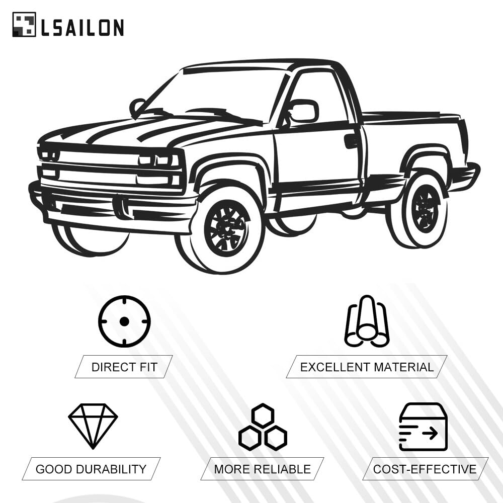 LSAILON 8-Piece Front Upper Lower Control Arm Ball Joint Assembly & Sway Bar End Link Kit - Compatible with 2010-2012 Ford Fusion, 2011-2012 Lincoln MKZ, 2010-2011 Mercury Milan - Perfect for Suspension Repair & Maintenance